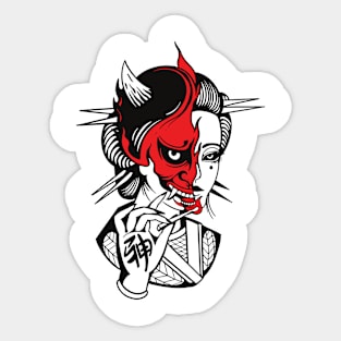 Geisha by Digent.ink Sticker